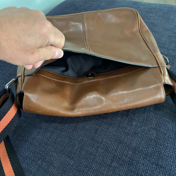 Coach Metropolitan Tan Leather Crossbody Messenger Bag Sz OS - Picture 7 of 16